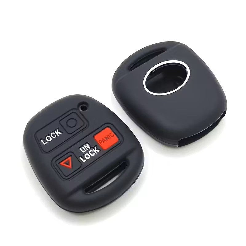 Custodia silicone chiave 4 pulsanti Toyota Yaris Corolla RAV4 Prado FJ Cruiser