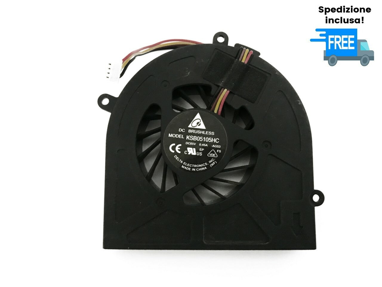 VENTOLA LENOVO G460 G470 G470A G470AH G475 G475A G474GL G570 G575  FAN  4 PIN