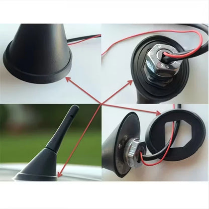 GUARNIZIONE GOMMA BASE ANTENNA TETTO  AUDI A3 A4 A6 VW GOLF PASSAT SEAT SKODA