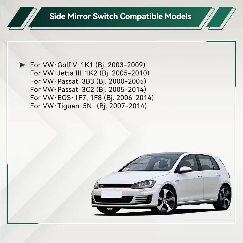 MIRROR SWITCH VW GOLF 5 6 JETTA PASSAT B6 TIGUAN EOS 1K0959565H