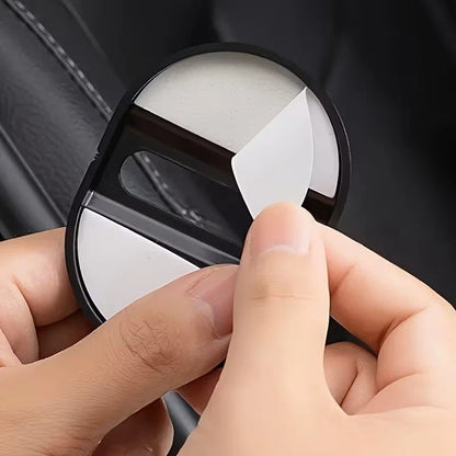Set of 4 universal carbon look anti-vibration car door lock covers