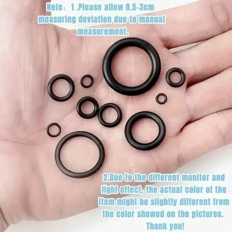 225 pezzi guarnizioni in gomma anelli o-ring assortiti varie misure