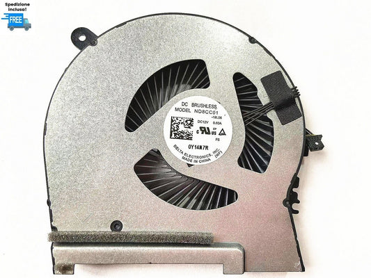 VENTOLA  HP OMEN 15-DH VERSIONE CPU 12V  FAN NUOVA 4 PIN