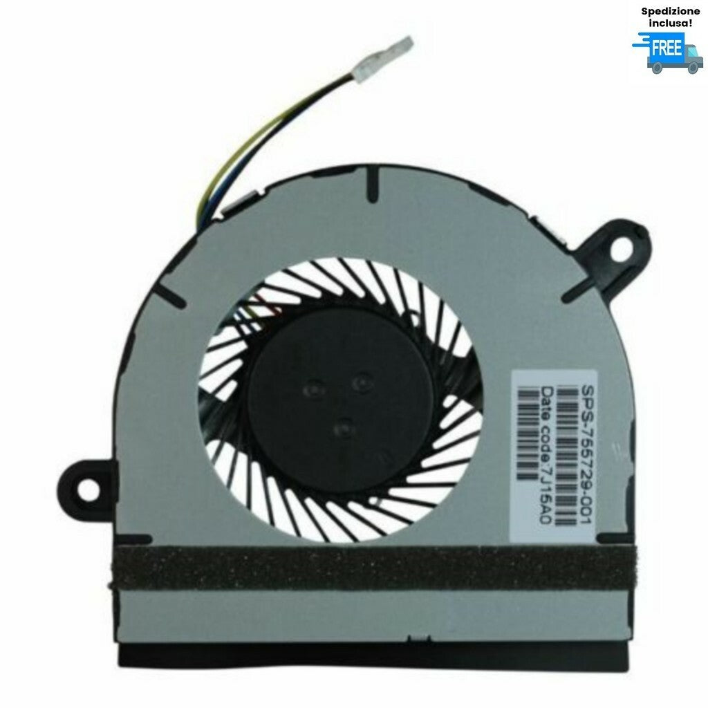 VENTOLA HP PAVILION 11-N X360  310 G1 FAN ORIGINALE 765729-001 4 PIN NUOVA SUNON