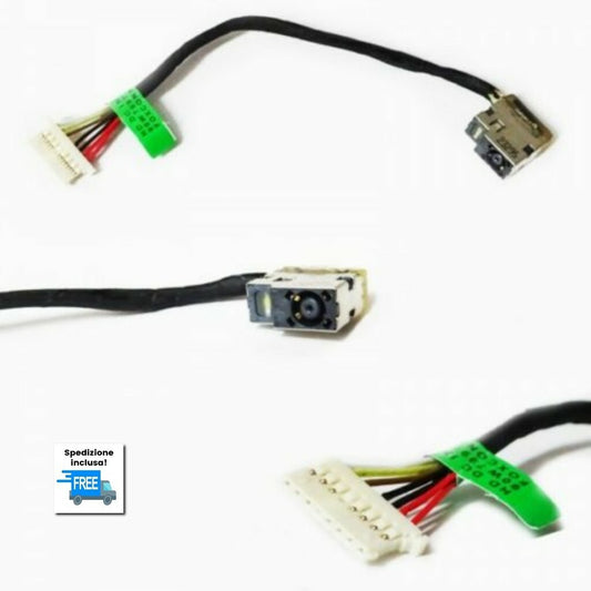 JACK HP 15-AC 15-AE 15-AC000 DW819 CONNETTORE DC IN P/N:  799736  8 PIN