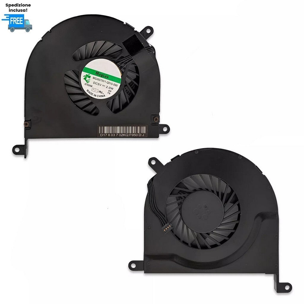 VENTOLA APPLE MACBOOK PRO A1297 2009 VERSIONE 2 FAN COOLER