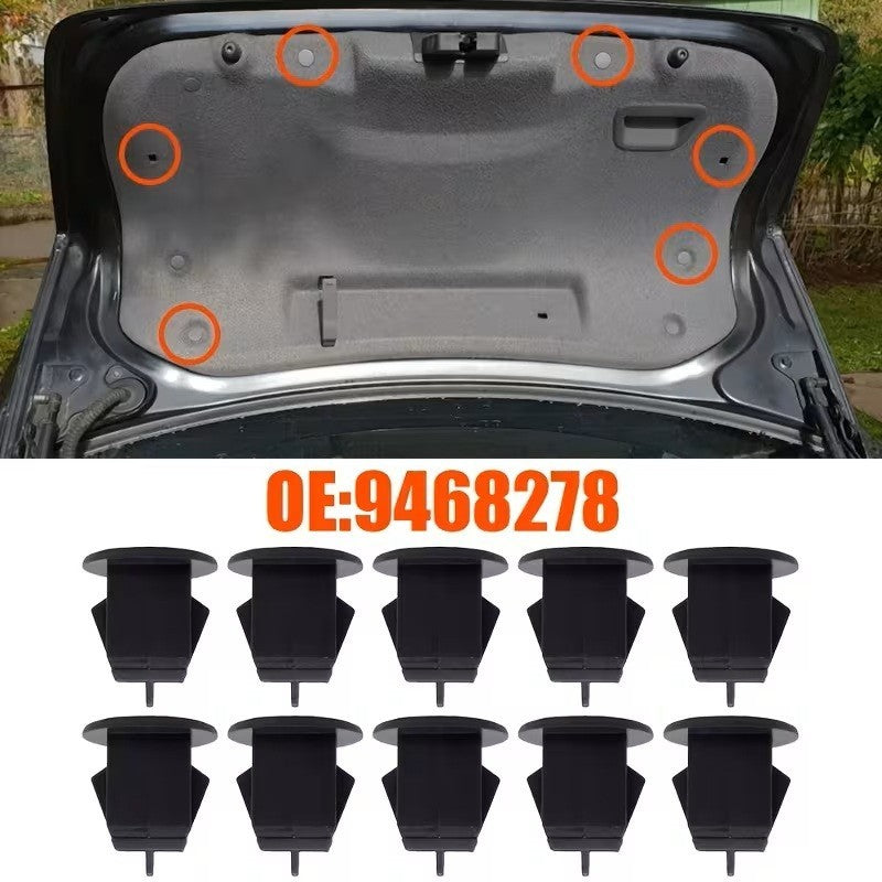 10 clip fissaggio rivestimento portellone Volvo S40 S60 S80 OEM 9468278