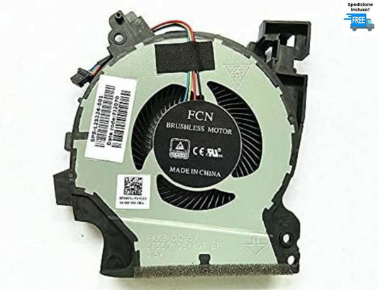 VENTOLA HP ZBOOK 15V G5 TPN-C134 CPU FAN COOLER 4 PIN SPS- L25224-001 VERSIONE 2
