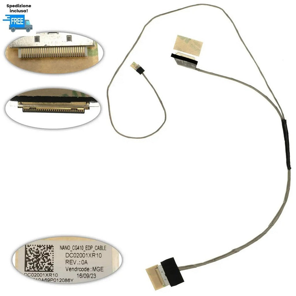 Lenovo 100-15IBD 100-14IBD cavo flat display 30 pin DC02001XR10 LED