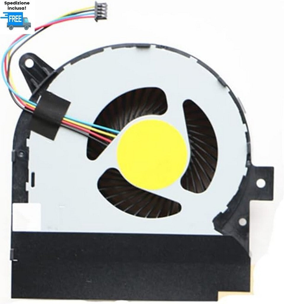VENTOLA COOLER ASUS ROG G752 G752V G752VL G752VM VERSIONE 2 PER CPU FAN 4 PIN