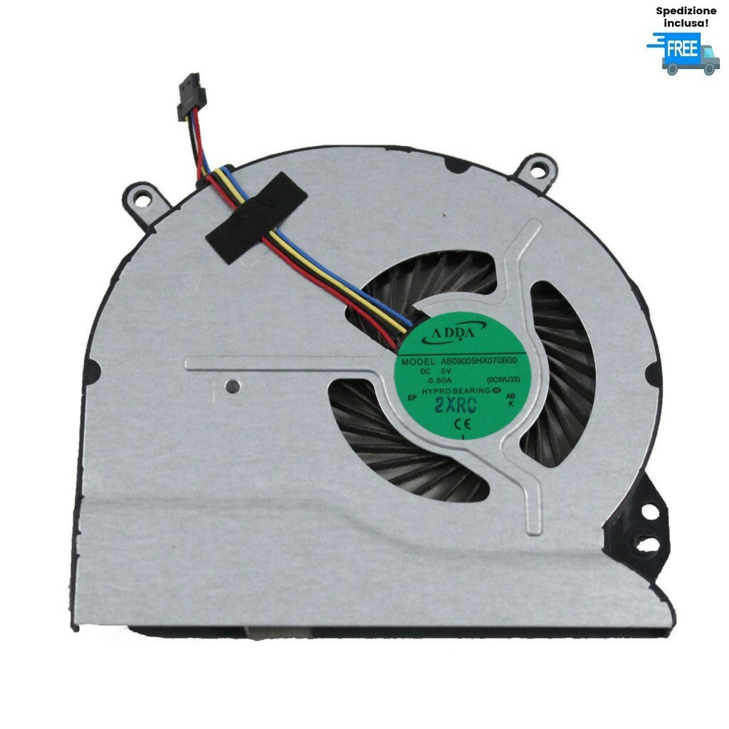 VENTOLA HP SLEEKBOOK PAVILION 14-B 14-W 15-B 16-B 17-B TX-B032 NUOVA FAN 4 PIN