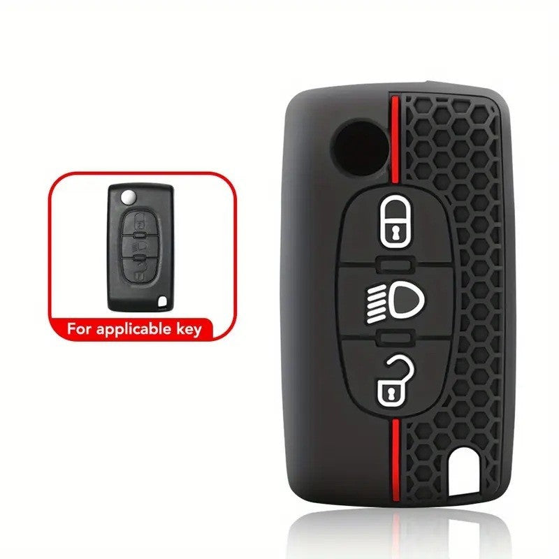 Cover chiave Peugeot 207 307 308 407 607 807 Citroen C2 C3 C4 C5 Guscio silicone