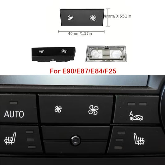 COVER TASTO VENTOLA CLIMA BMW E87 E90 E91 E92 E93 X1 E84 X3 F25 PULSANTE ARIA