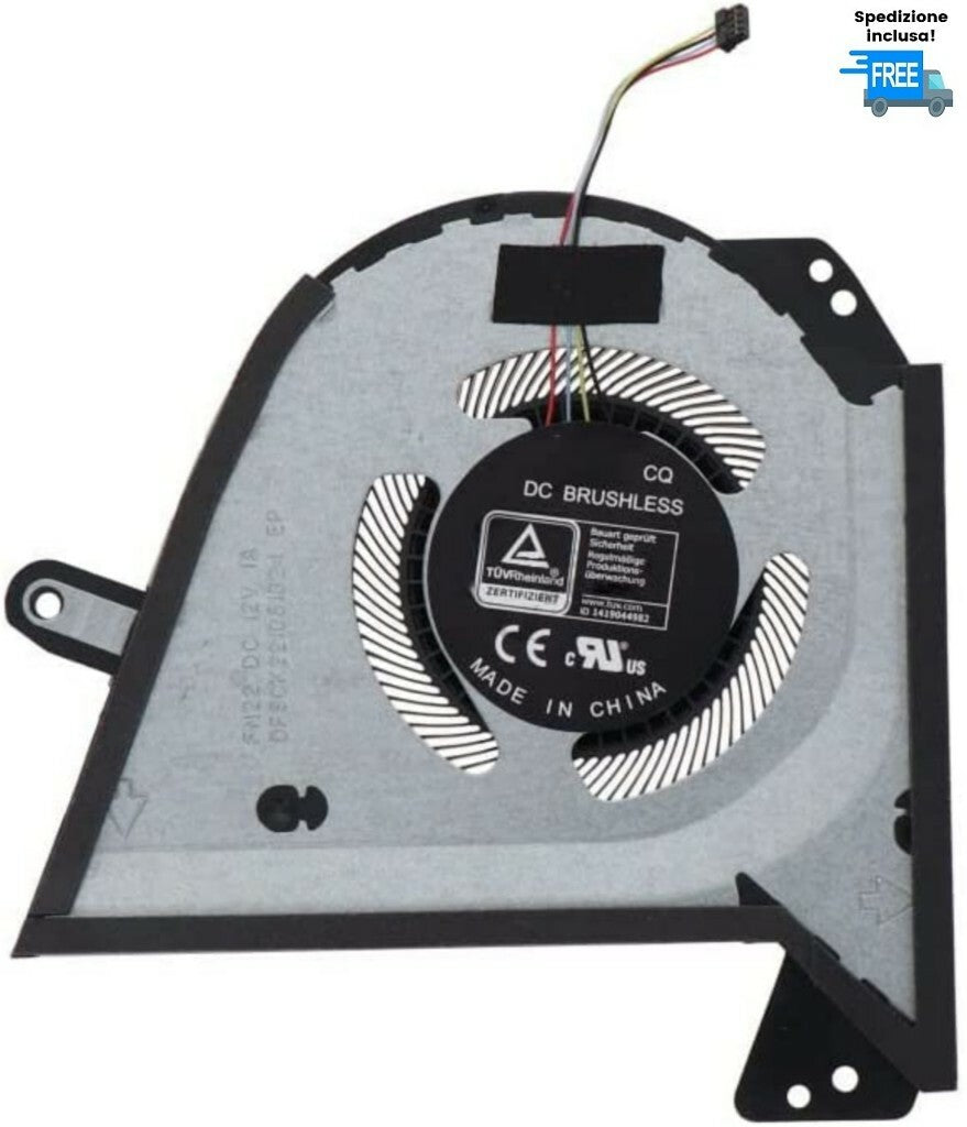 VENTOLA CPU FAN DC 12V VERSIONE 2 PER ASUS ROG ZEPHYRUS GA503 GA503QM GA503QS