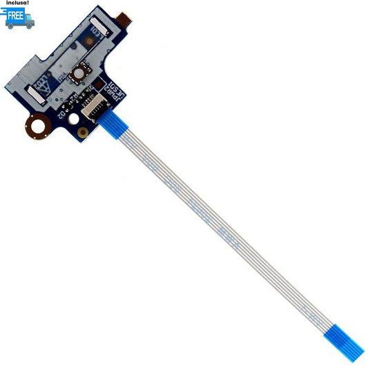 POWER BUTTON BOARD HP 15-DK PART NUMBER: LS-H464P  INCLUSO CAVO FLAT