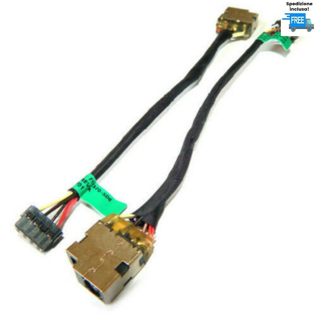 JACK HP 11-E015NR 11-E015DX 14-E023TX 14-E024TX 11-E030SA CABLE DC IN DW677 8PIN