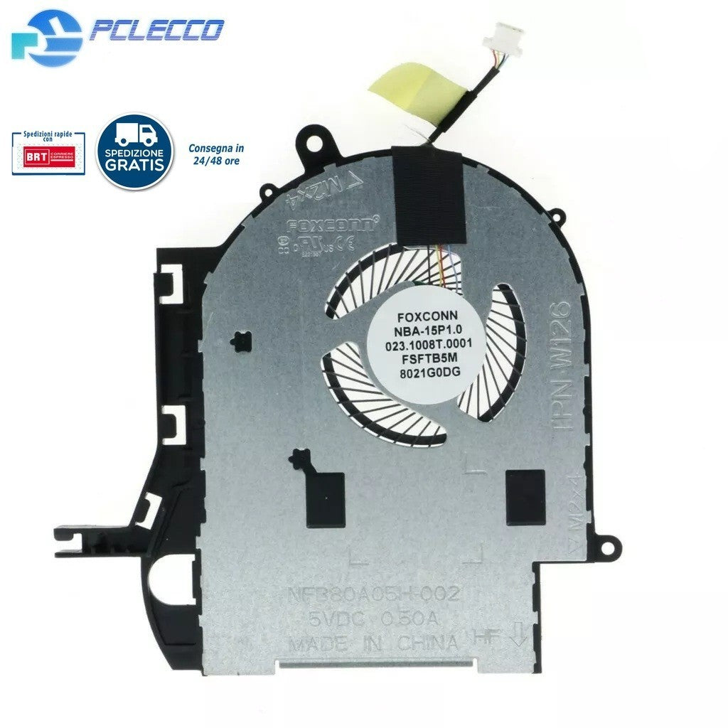 VENTOLA HP PAVILION X360 HP 15-BR SERIES CPU FAN COOLER   4 PIN