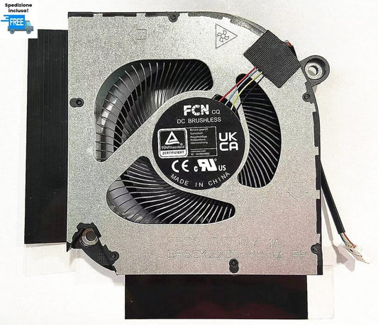 VENTOLA  GPU ACER NITRO 5 AN515-58 AN517-55 AN515-46  PH317-55 PH315-55 DC 12V