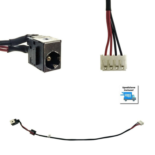 JACK LENOVO G450 G455 G550 G555  DW605 CONNETTORE  DC POWER IN DC301007300