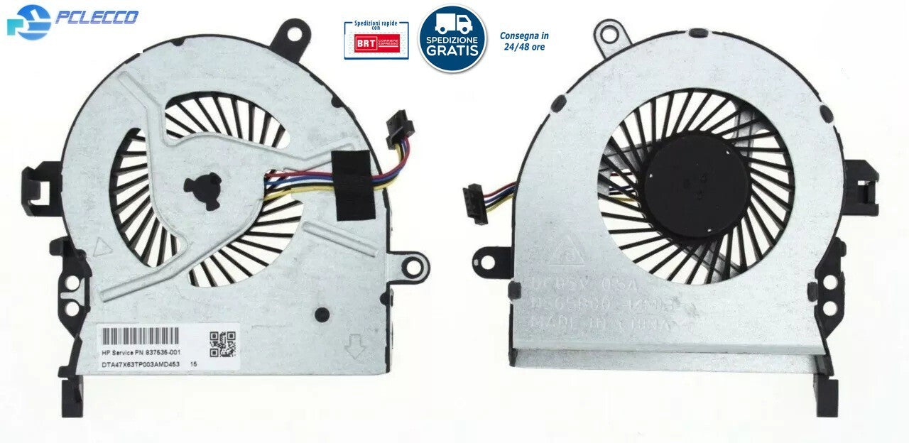 VENTOLA HP PROBOOK 450 G3  455 G3 470 G3 FAN NUOVA CONNETTORE 4 PIN
