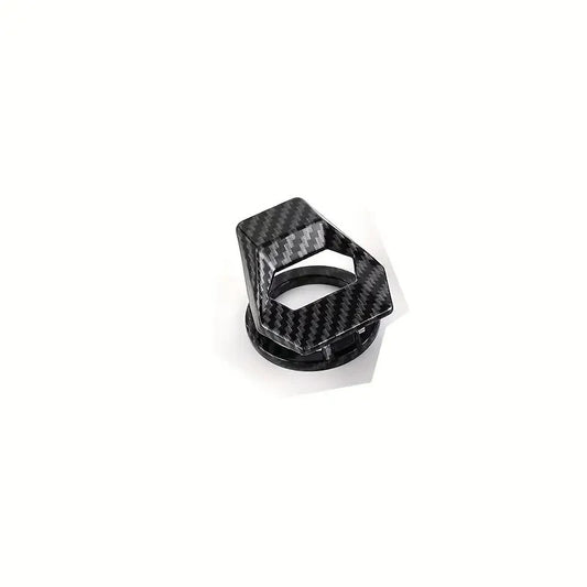 PROTEZIONE PULSANTE DI AVVIO START AUTO COLORE CARBONIO COVER TASTO ACCENSIONE