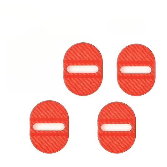 Coperture Serratura copri Portiera Auto 4 Pezzi  Rosso SPORT Universali