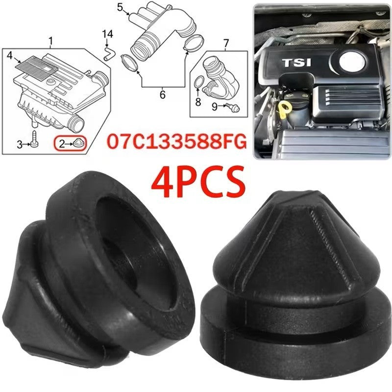 KIT 4 SUPPORTI SCATOLA FILTRO ARIA VW AUDI SEAT SKODA 07C133588FG TAMPONI AIRBOX