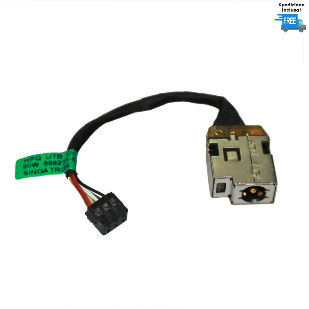 JACK HP SLEEKBOOK 15-B 15-B119WM 15-B142DX  DC POWER  IN DW674 6 PIN 698231-SD1