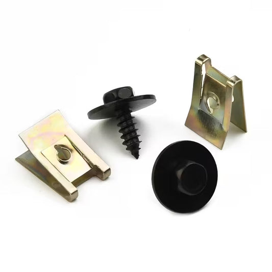 Set 10 clip viti fissaggio carrozzeria BMW E46 E90 E87 E60 E39 X3 X5 X6 F20 F30