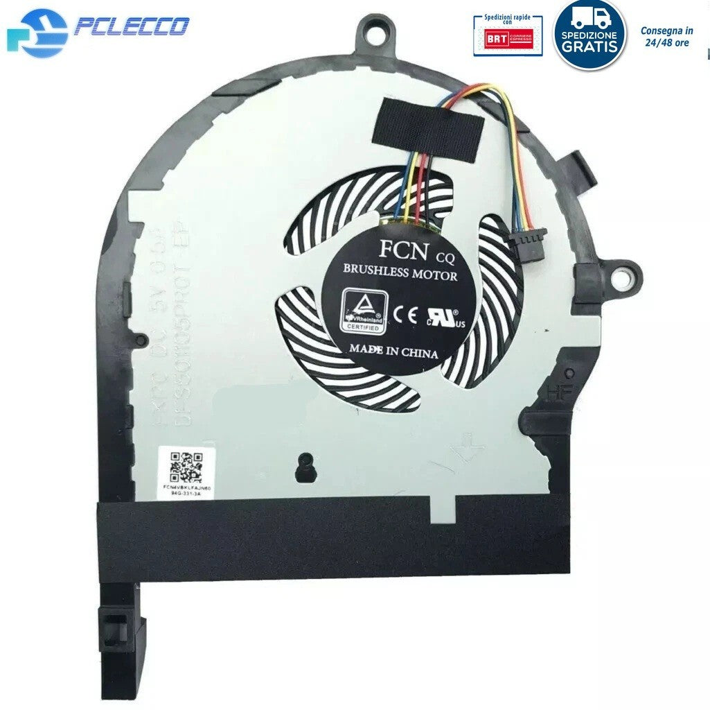 VENTOLA ASUS ROG TUF FX504 FX504G CPU FAN COOLER 4 PIN VERSIONE 1