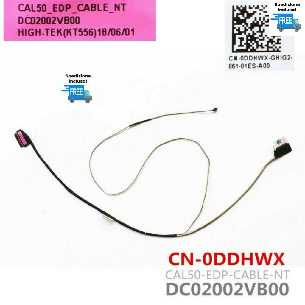 CAVO FLAT DISPLAY DELL INSPIRON 15 5000 5570 LED 30 PIN DC02002VB00  CN -0 DDHWX
