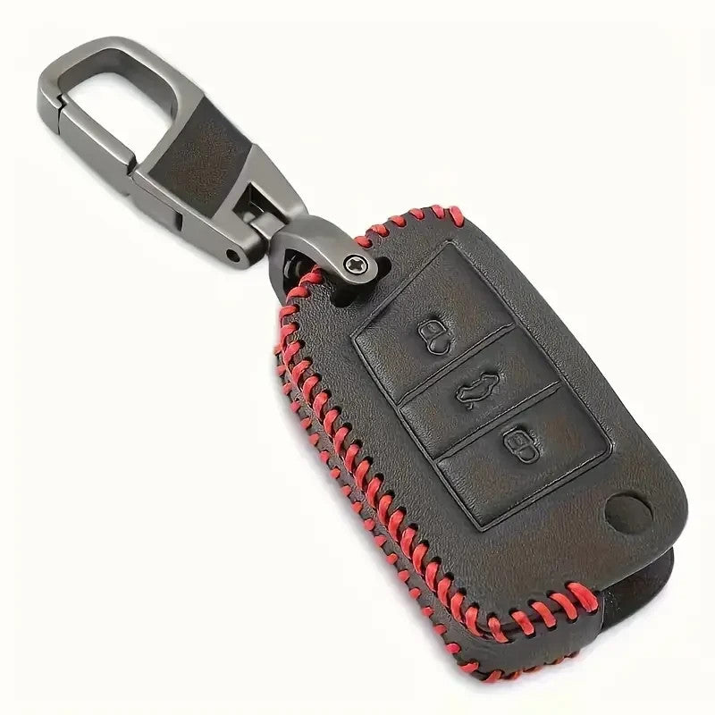 Portachiavi custodia chiave 3 tasti pelle VW Tiguan Golf Skoda Octavia Kodiaq