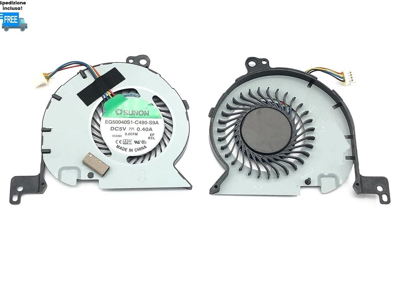 VENTOLA DELL LATITUDE E7250 E7450 FAN COOLER NUOVA 4 PIN DC 5V  VERSIONE 1