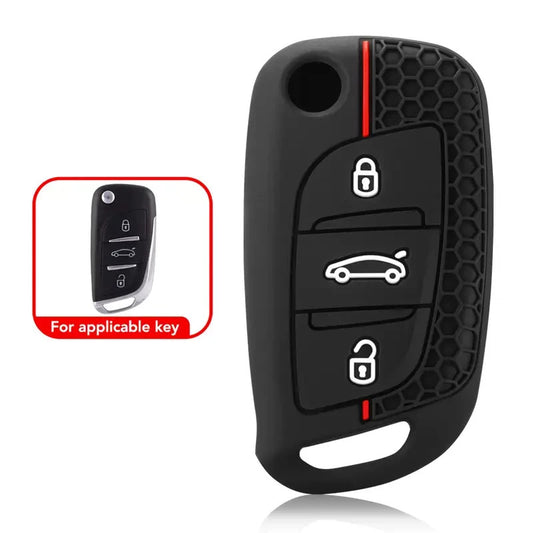 Guscio cover chiave silicone Peugeot  107 207 307 407 308 Citroen C2 C3 C4 DS4