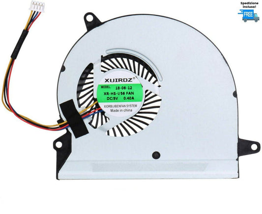 VENTOLA ASUS U56E-BBL5 U56E-BBL6 U56E-BBL7 U56E-EBL8 U56E  U56 NUOVA FAN 4 PIN