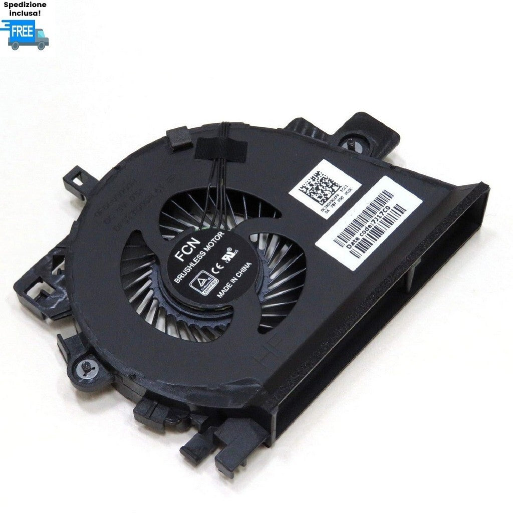 VENTOLA HP ZBOOK 15-G3  FAN COOLER NUOVA 4 PIN  VERSIONE 2 SPS-848252-001