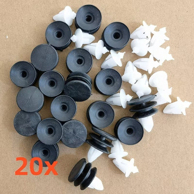 20 Clip Rivestimento Porte Compatibili Volvo S60 S80 V60 XC60 Nero Bianco