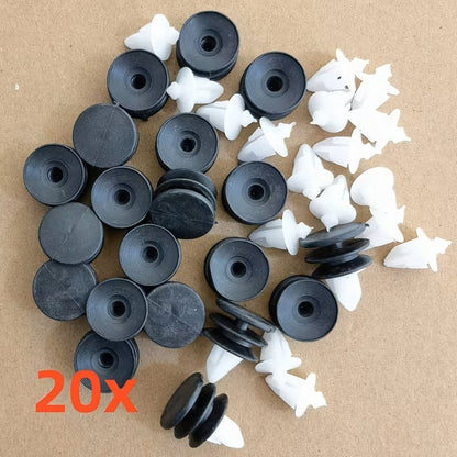 20 Clip Rivestimento Porte Compatibili Volvo S60 S80 V60 XC60 Nero Bianco