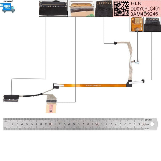 CAVO FLAT VIDEO LED HP ELITEBOOK X360 1030 G3 0.4 40 PIN CABLE DD0Y0PLC401