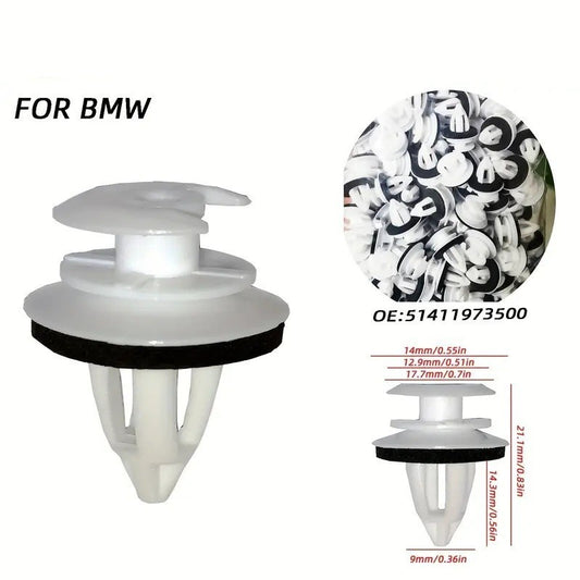 50 PEZZI CLIP DI FISSAGGIO PANNELLI PORTIERE BMW E46 E34 E36 E38 E39 E85 E86 E90
