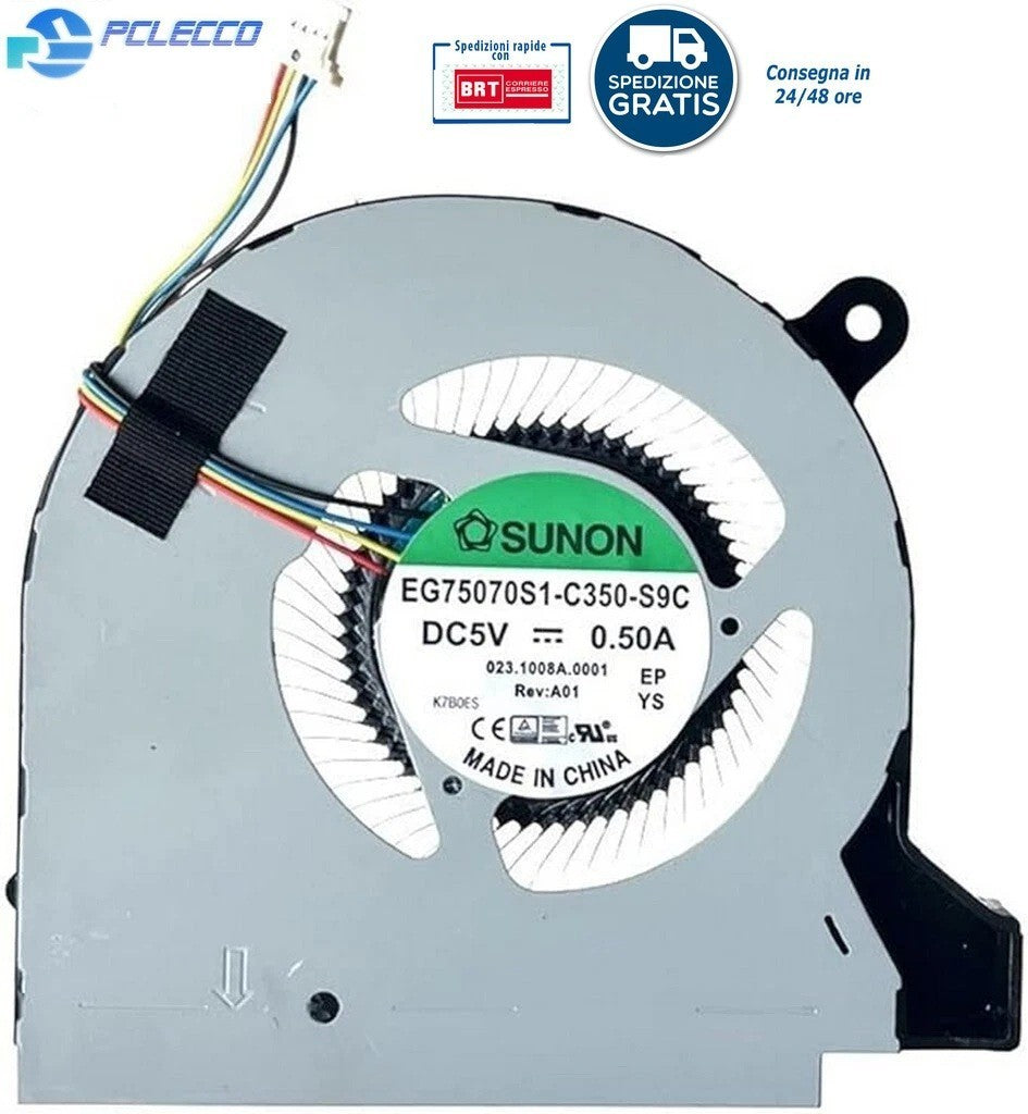 VENTOLA CPU ACER  ASPIRE V17 NITRO VN7-793G VN7-593G  FAN COOLER  4 PIN