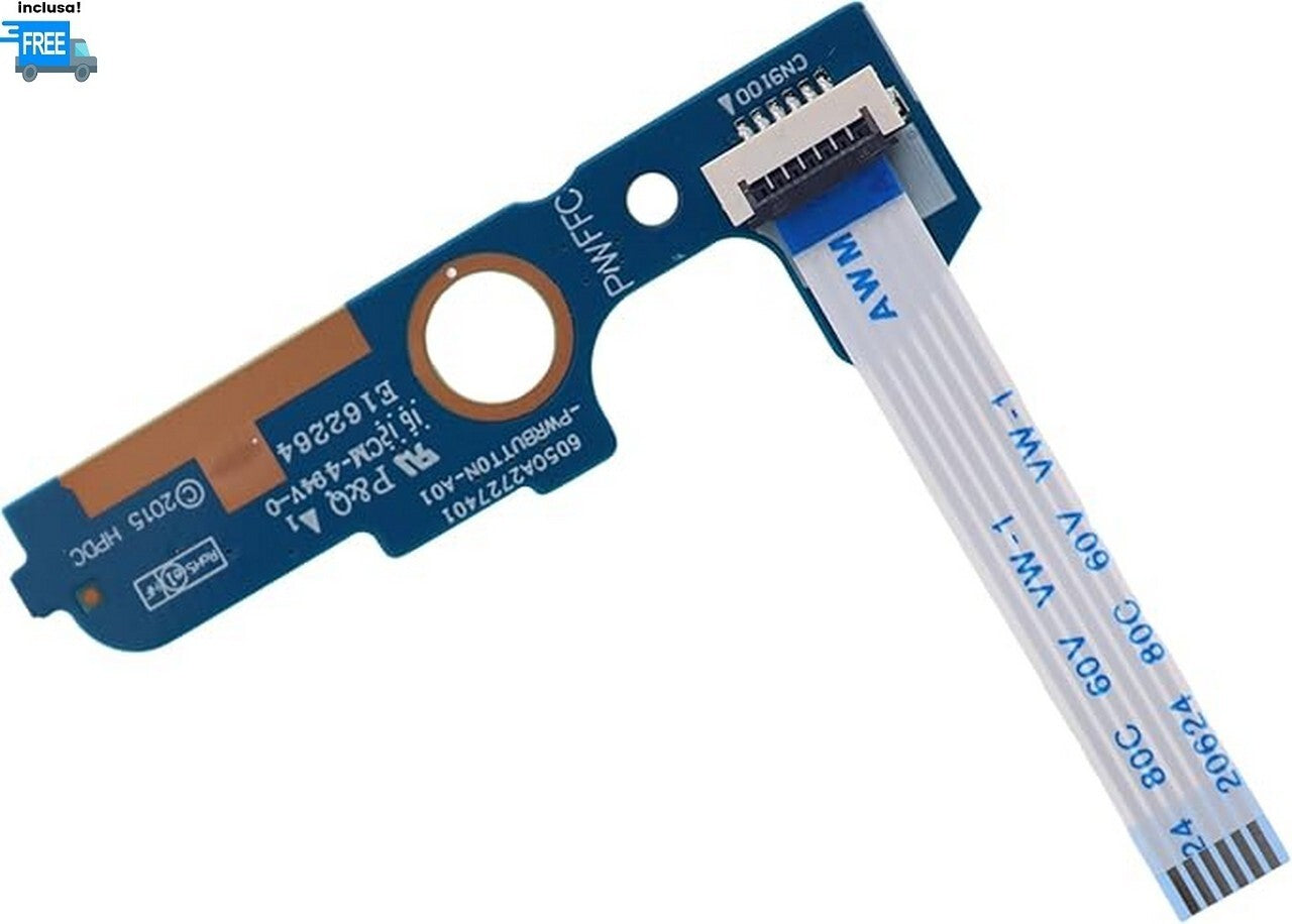 POWER BUTTON BOARD HP ELITEBOOK 745 G3 750 G3 755 G3 850 G4  + FLAT 6050A2727401