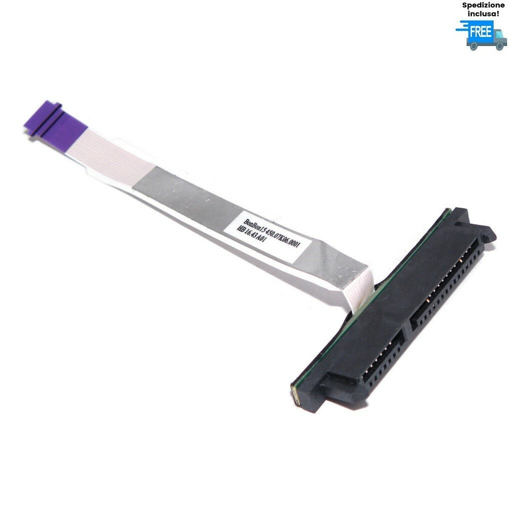 CONNETTORE HARD DISK HP M6-AR 15Z-AR 15-AQ M6-AQ ADATTATORE SATA 450.07K06.0001