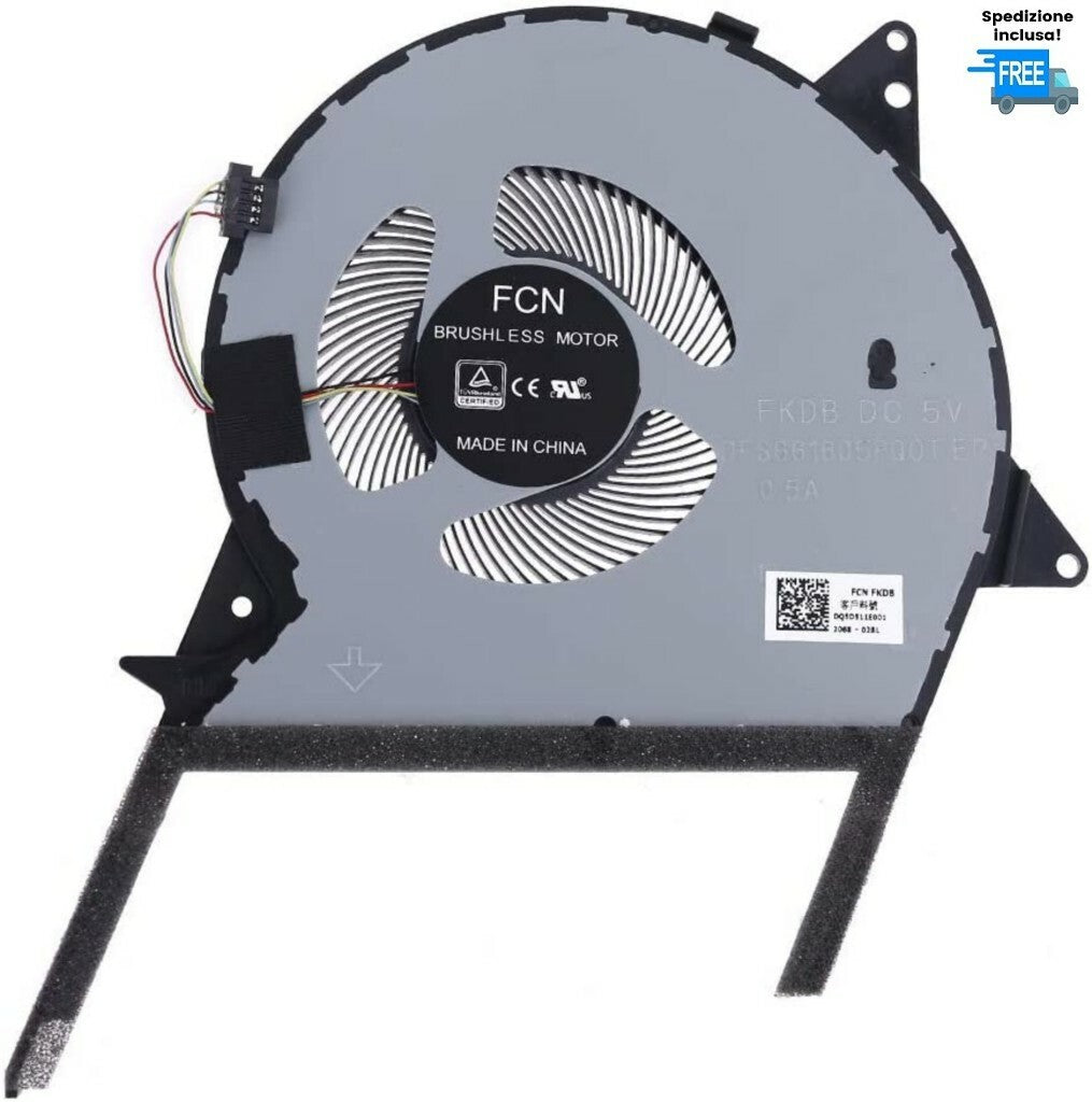VENTOLA CPU FAN 4 PIN PER ASUS X570U X570L X570UD X570ZD X570D K570 K570U YX570