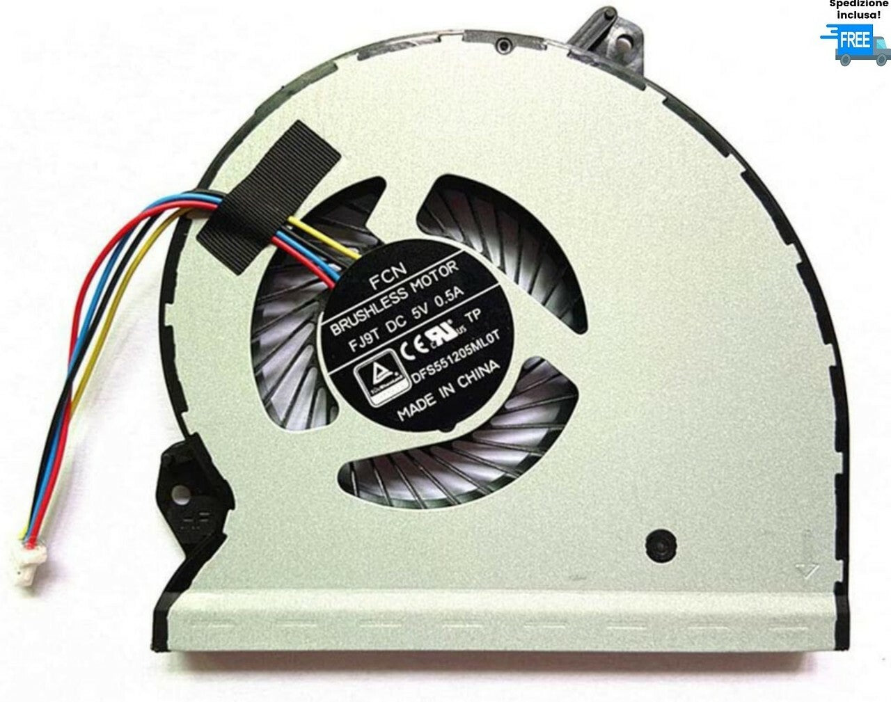 VENTOLA GPU ASUS ROG STRIX GL702VS GL702VSK GL702VM GL702VMK FJ9T FAN  4 PIN