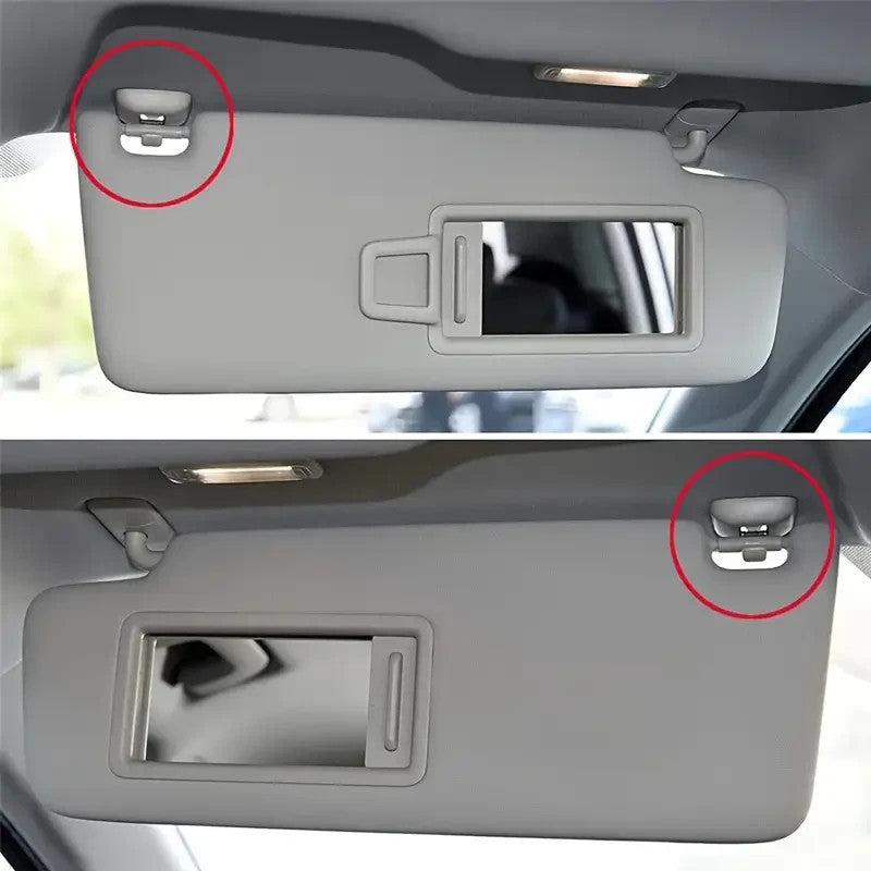1 Pezzo clip supporto gancio aletta parasole grigia Audi A3 A4 A5 Q3 Q5 TT A1 RS