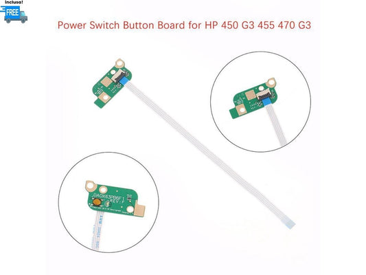 POWER BUTTON BOARD HP PROBOOK 450 G3 455 G3 470 G3 DA0X63PB6F  INCLUSO CAVO FLAT