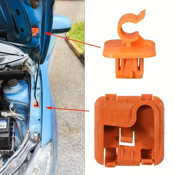 1 Clip gancio supporto superiore e inferiore asta cofano Skoda Fabia Octavia MK2