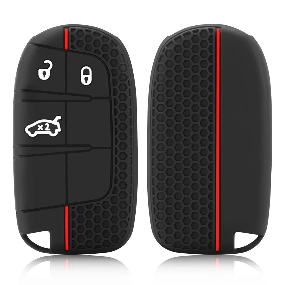 COVER CHIAVE 3 TASTI JEPP CHEROKEE COMPASS COMMANDER GUSCIO TELECOMANDO SILICONE