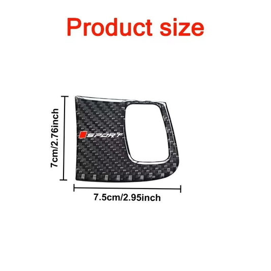 ADESIVO CORNICE FORO CHIAVE ACCENSIONE AUDI A4 A5 COVER FIBRA DI CARBONIO